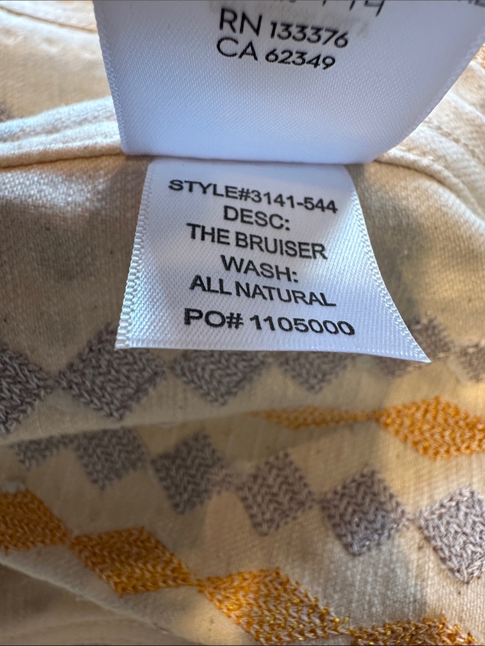 MOTHER The Bruiser Appliquéd Studded Denim Jacket New! - Picture 16 of 16